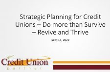Strategic Planning for Credit Unions Revive Thrive